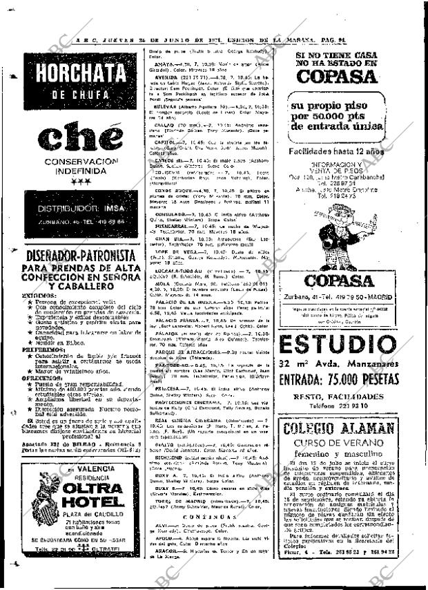 ABC MADRID 24-06-1971 página 94
