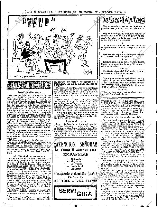 ABC SEVILLA 27-06-1971 página 31