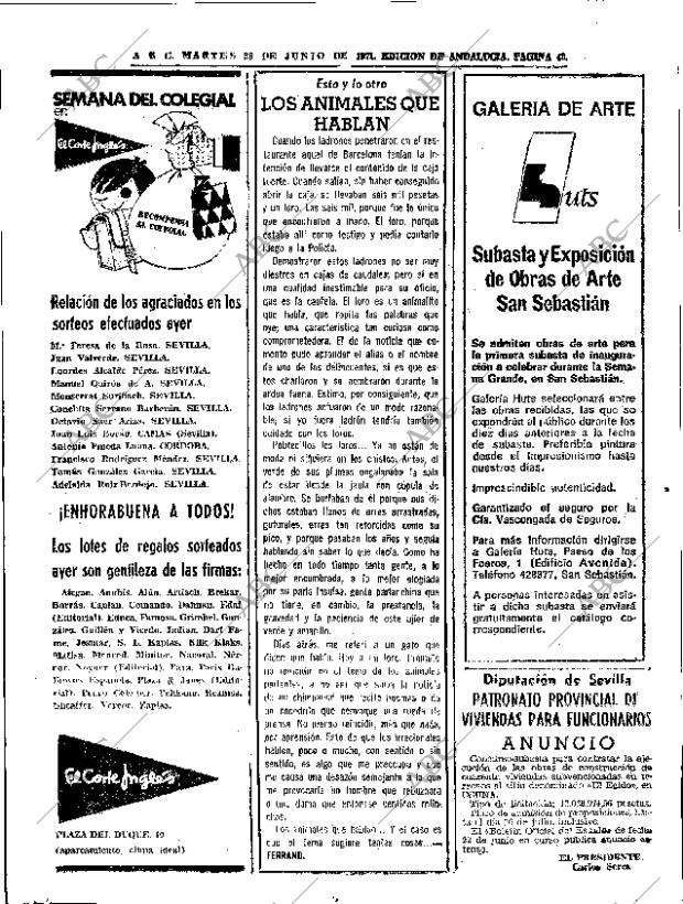 ABC SEVILLA 29-06-1971 página 40