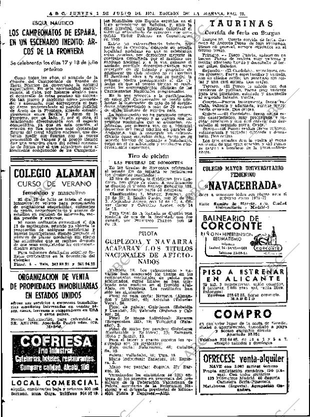 ABC MADRID 01-07-1971 página 84