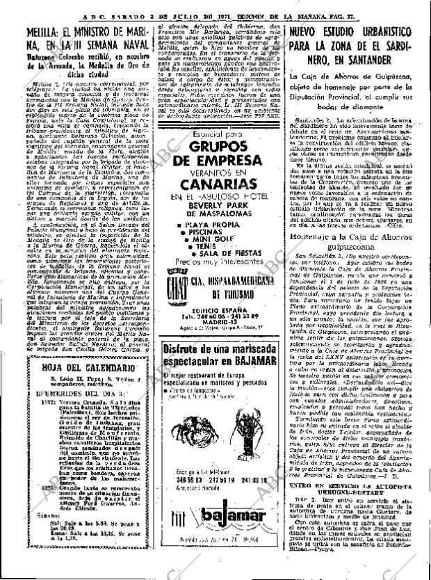 ABC MADRID 03-07-1971 página 51