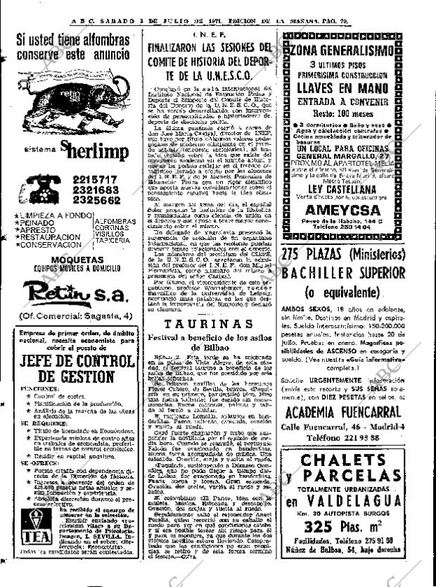 ABC MADRID 03-07-1971 página 84