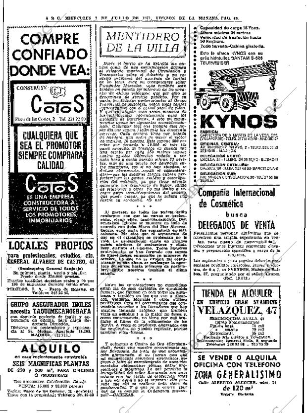 ABC MADRID 07-07-1971 página 62