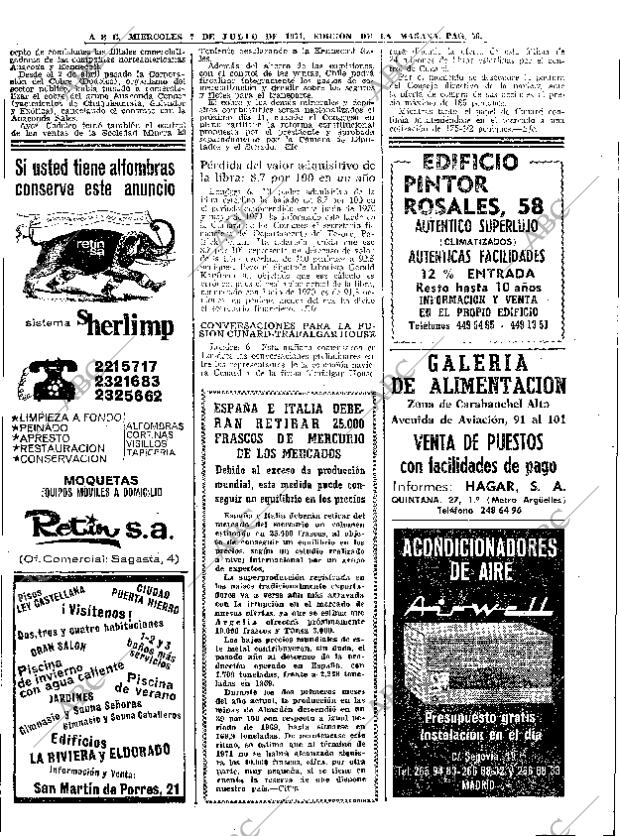 ABC MADRID 07-07-1971 página 70
