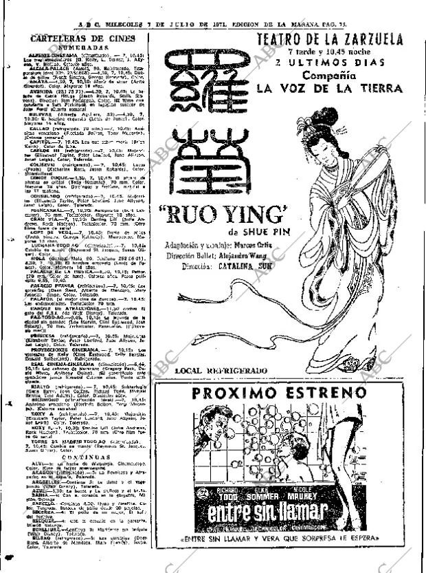 ABC MADRID 07-07-1971 página 92