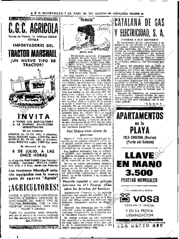 ABC SEVILLA 07-07-1971 página 44