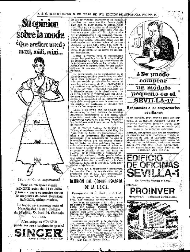 ABC SEVILLA 14-07-1971 página 24