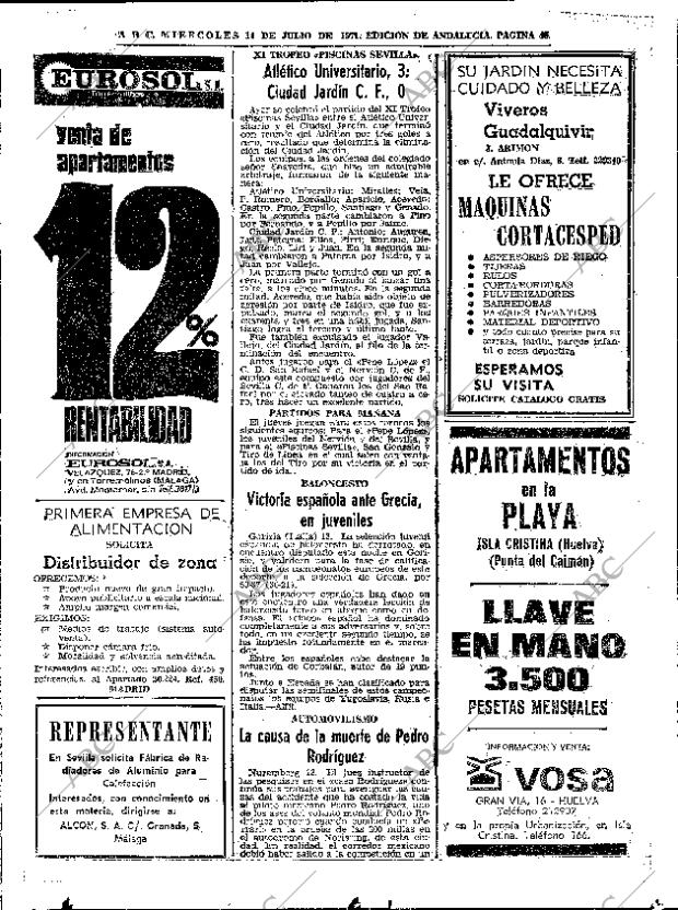 ABC SEVILLA 14-07-1971 página 46