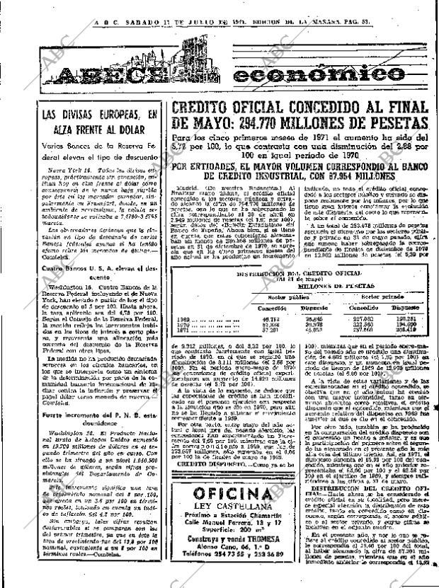 ABC MADRID 17-07-1971 página 67