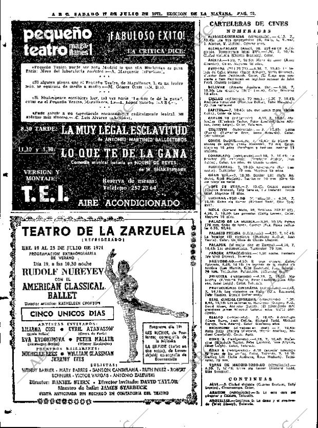 ABC MADRID 17-07-1971 página 84