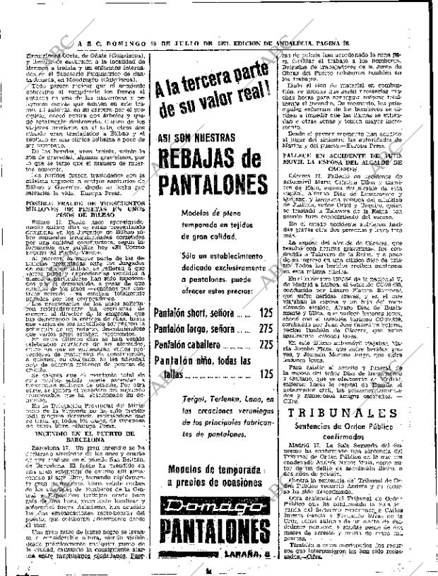 ABC SEVILLA 18-07-1971 página 28