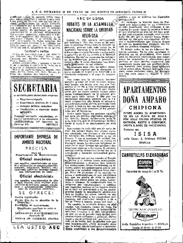 ABC SEVILLA 18-07-1971 página 30