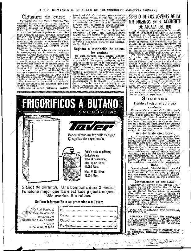ABC SEVILLA 18-07-1971 página 41