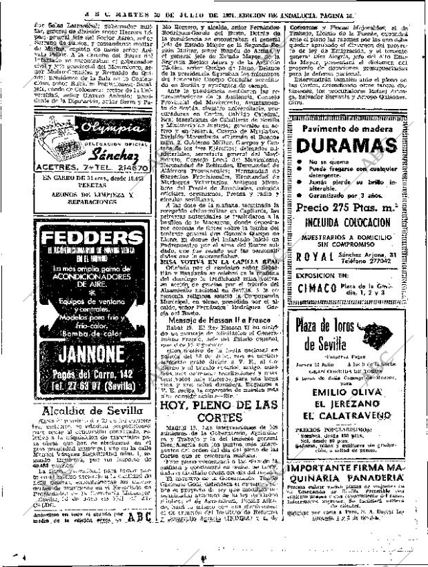 ABC SEVILLA 20-07-1971 página 16
