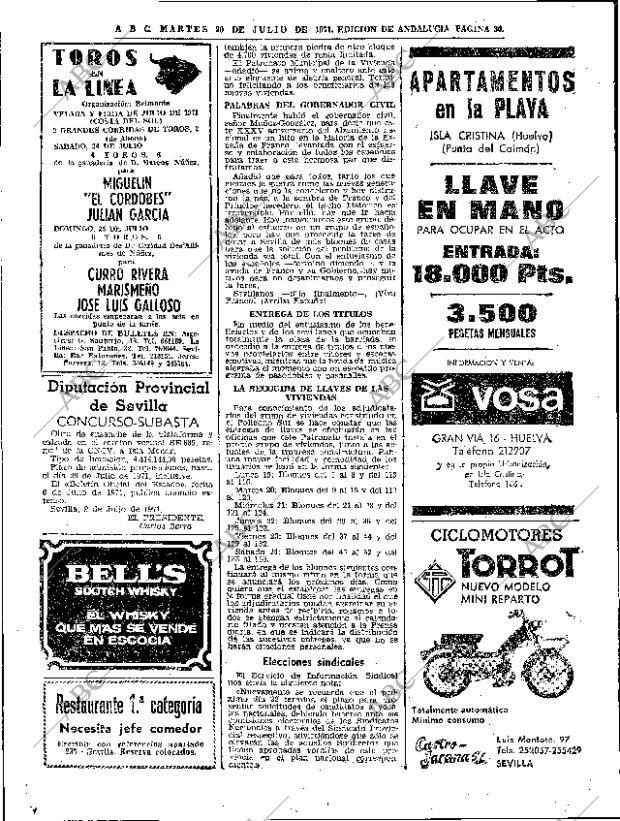 ABC SEVILLA 20-07-1971 página 30