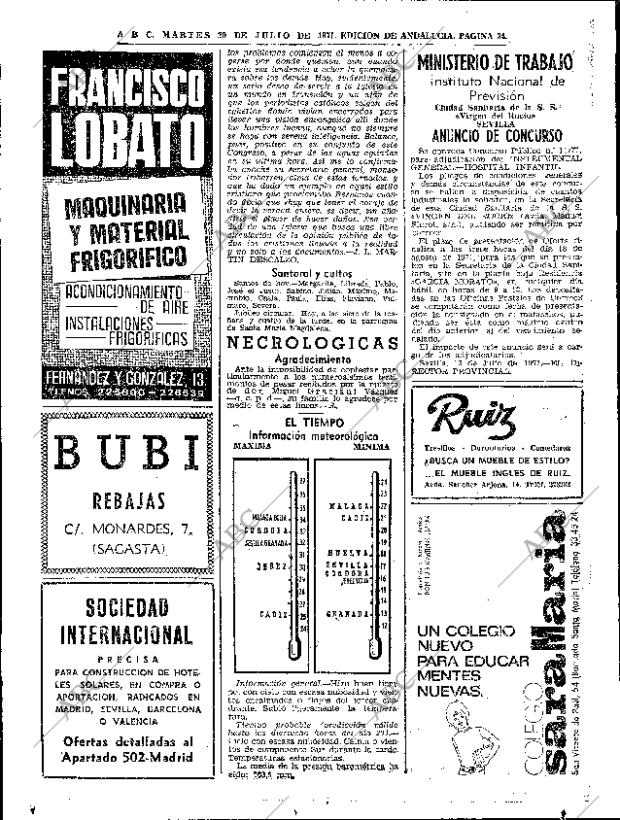 ABC SEVILLA 20-07-1971 página 34