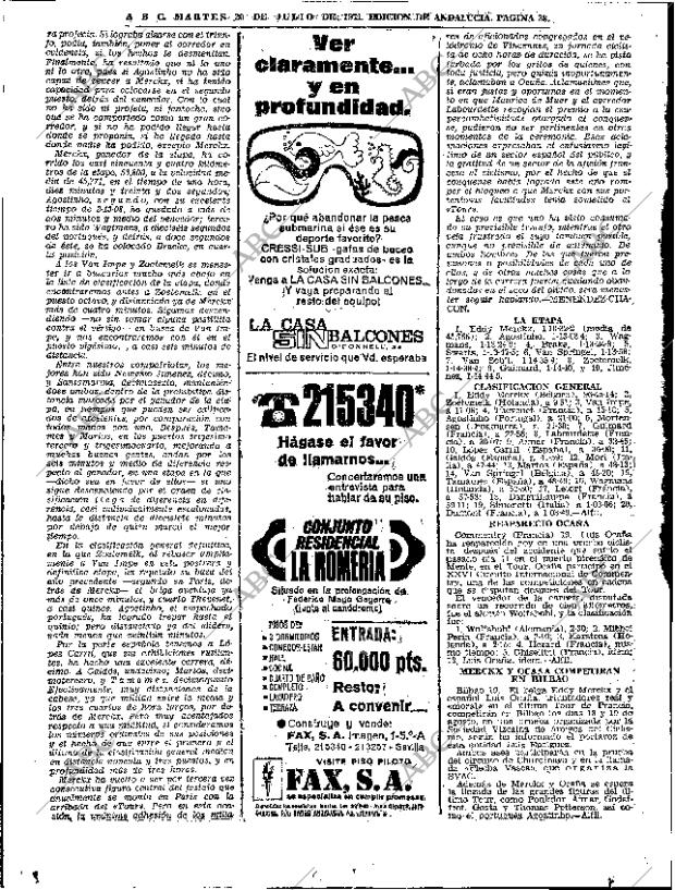 ABC SEVILLA 20-07-1971 página 38