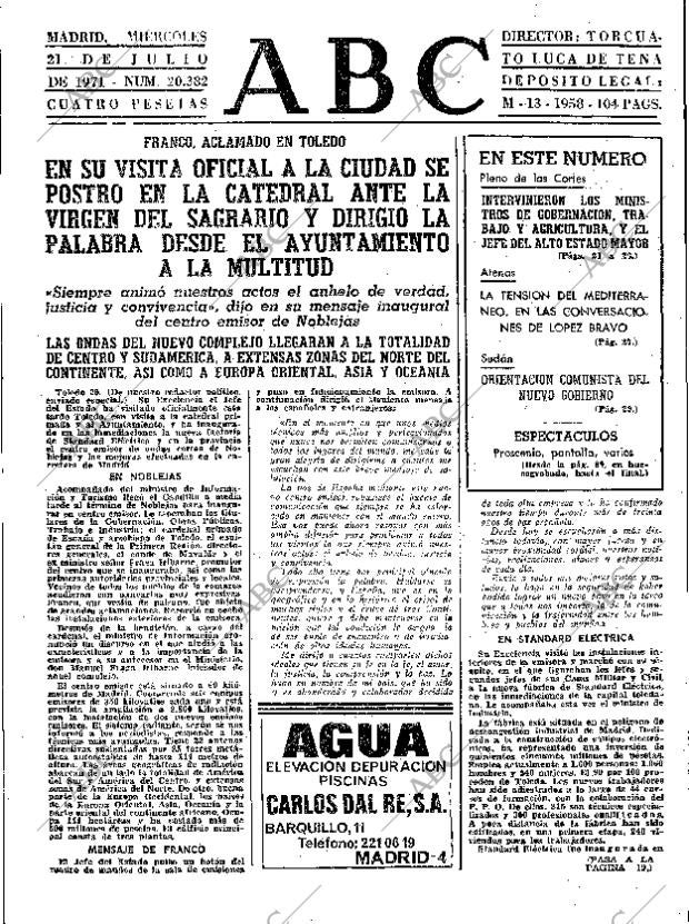 ABC MADRID 21-07-1971 página 31