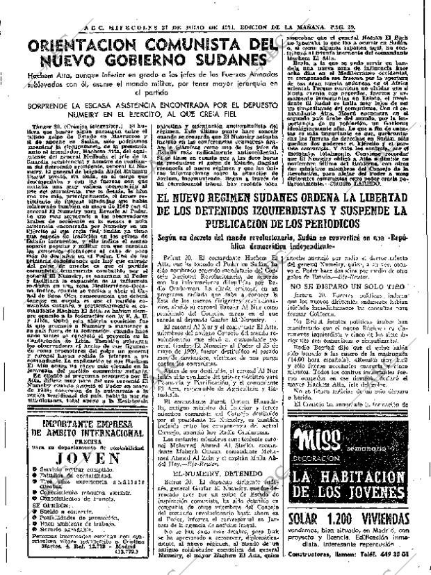 ABC MADRID 21-07-1971 página 43