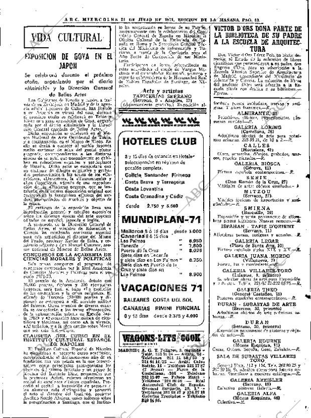 ABC MADRID 21-07-1971 página 67