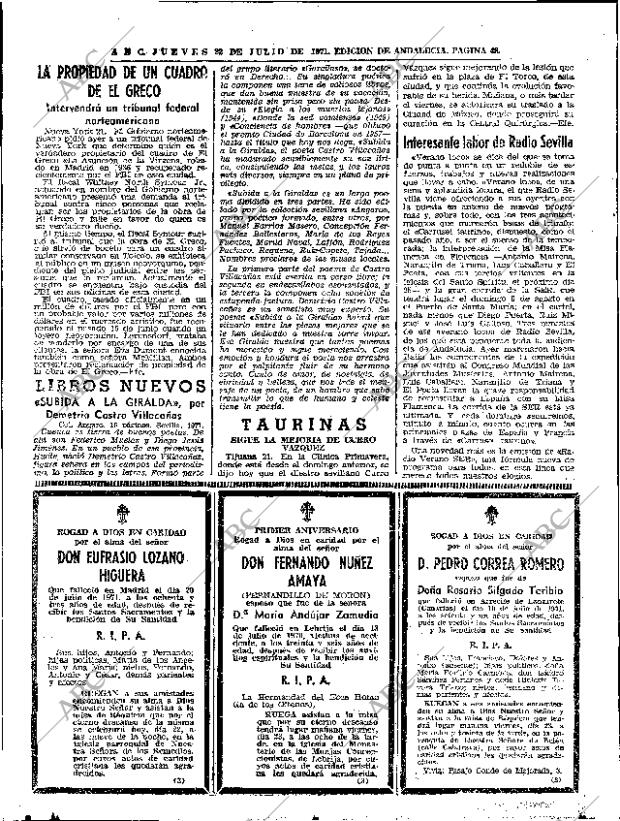 ABC SEVILLA 22-07-1971 página 48