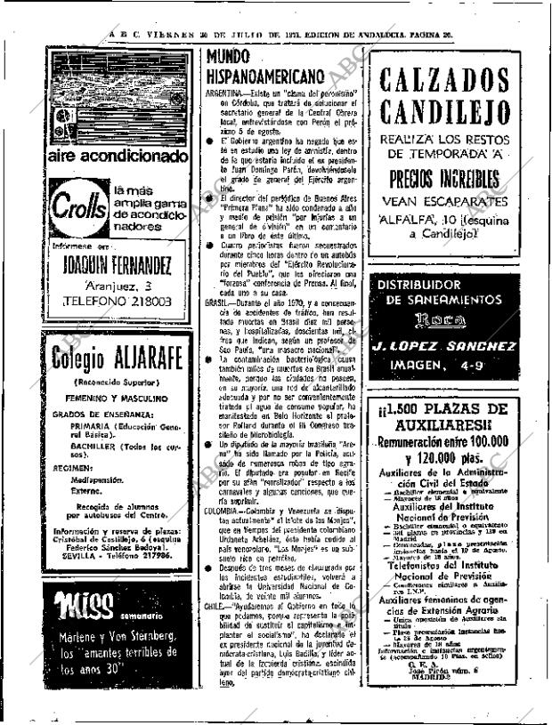 ABC SEVILLA 30-07-1971 página 20