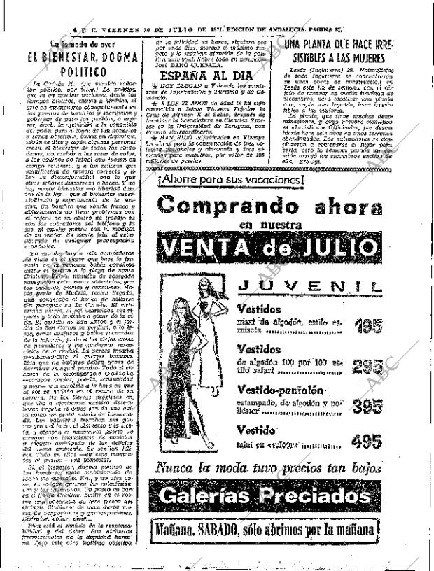 ABC SEVILLA 30-07-1971 página 21