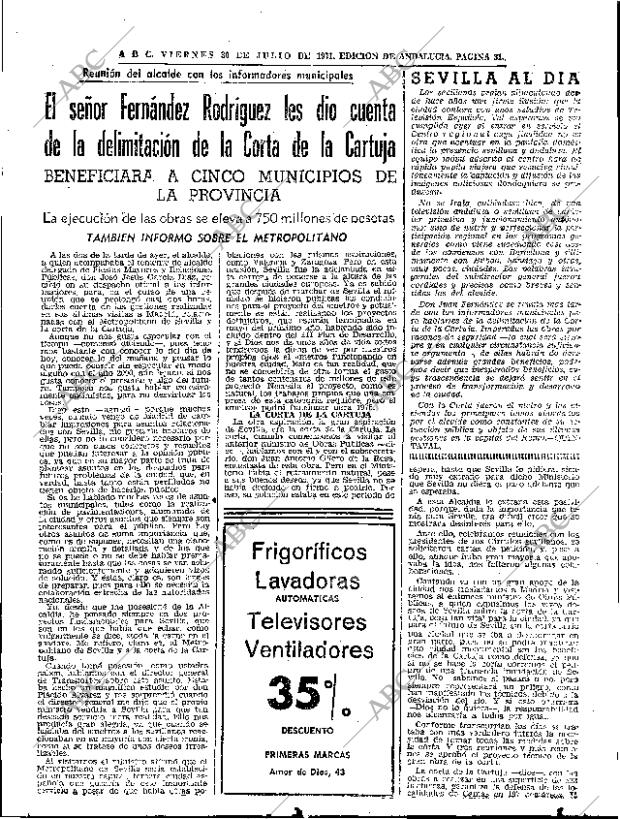 ABC SEVILLA 30-07-1971 página 31