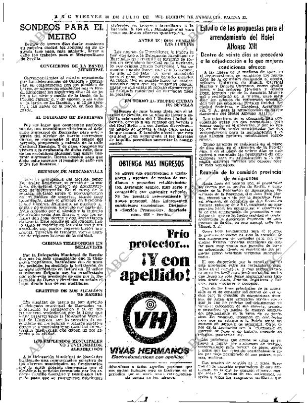 ABC SEVILLA 30-07-1971 página 33