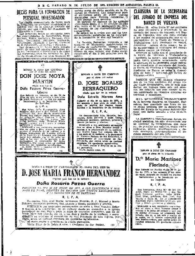ABC SEVILLA 31-07-1971 página 42