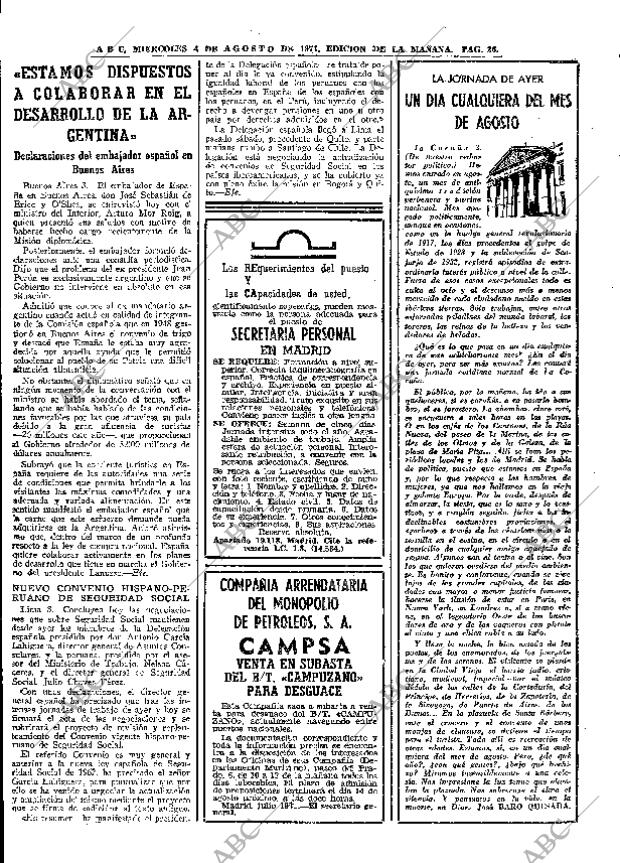 ABC MADRID 04-08-1971 página 26