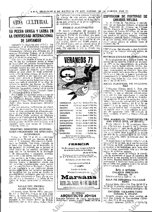 ABC MADRID 04-08-1971 página 37