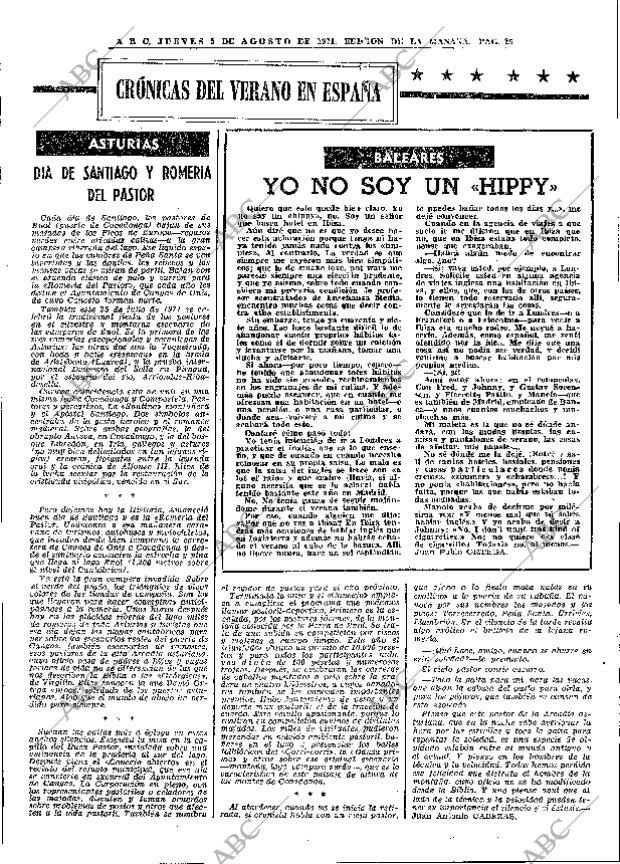 ABC MADRID 05-08-1971 página 25
