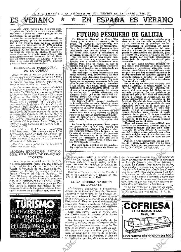 ABC MADRID 05-08-1971 página 27