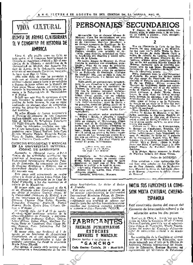 ABC MADRID 05-08-1971 página 41