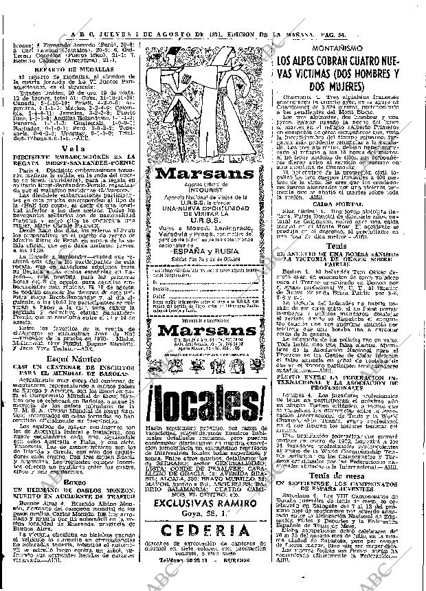 ABC MADRID 05-08-1971 página 54