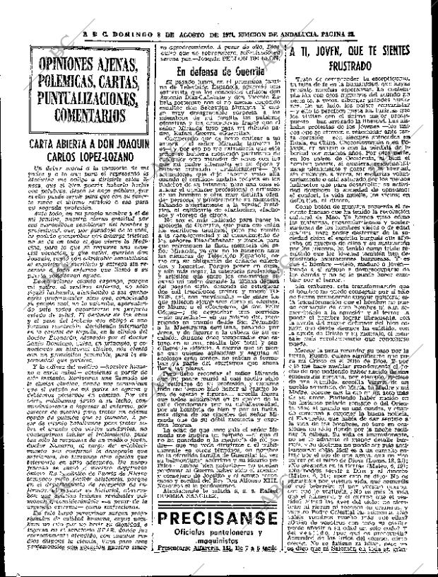 ABC SEVILLA 08-08-1971 página 23