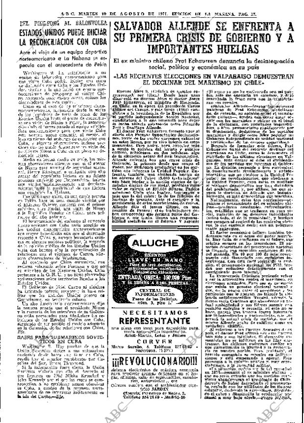 ABC MADRID 10-08-1971 página 17
