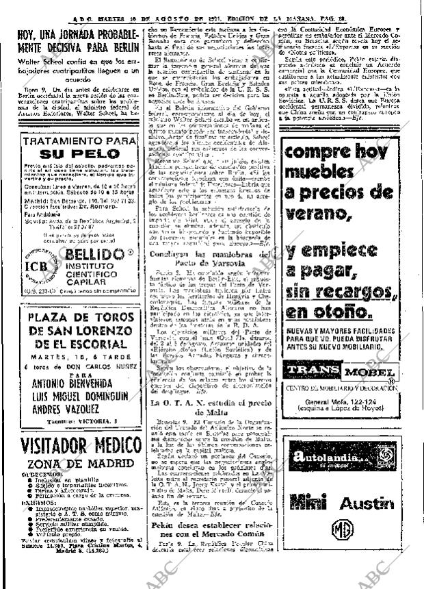 ABC MADRID 10-08-1971 página 18