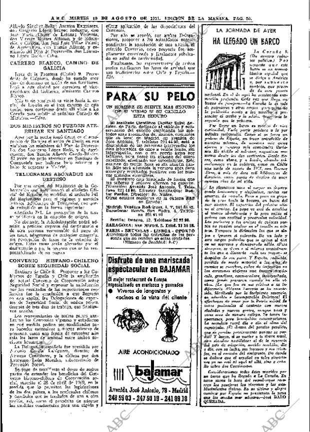 ABC MADRID 10-08-1971 página 20