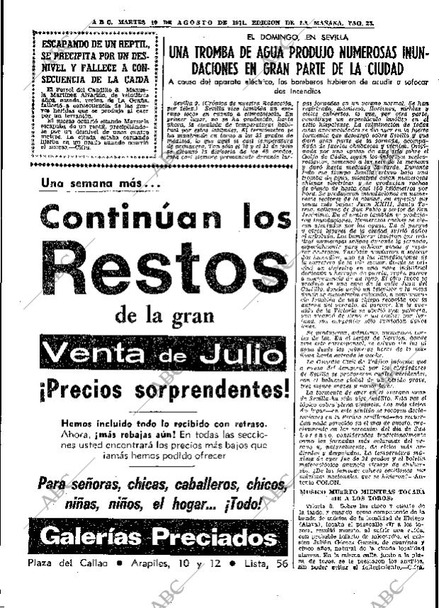 ABC MADRID 10-08-1971 página 23