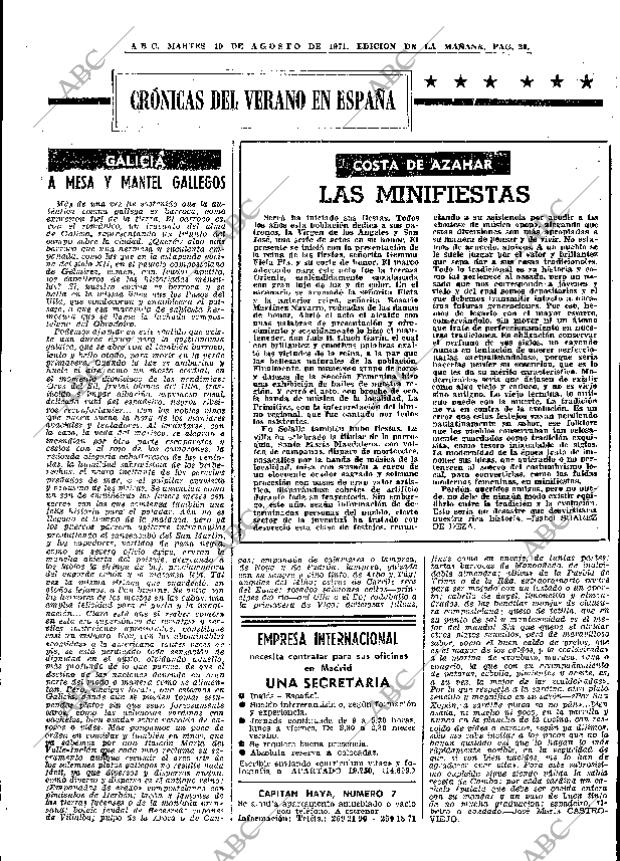 ABC MADRID 10-08-1971 página 25