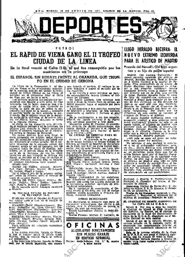 ABC MADRID 10-08-1971 página 43