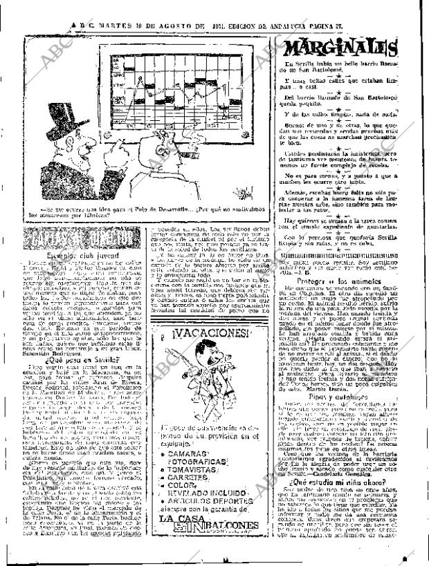 ABC SEVILLA 10-08-1971 página 27