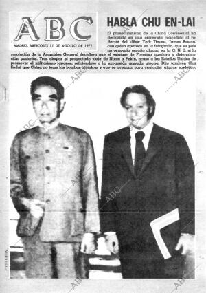 ABC MADRID 11-08-1971 página 1