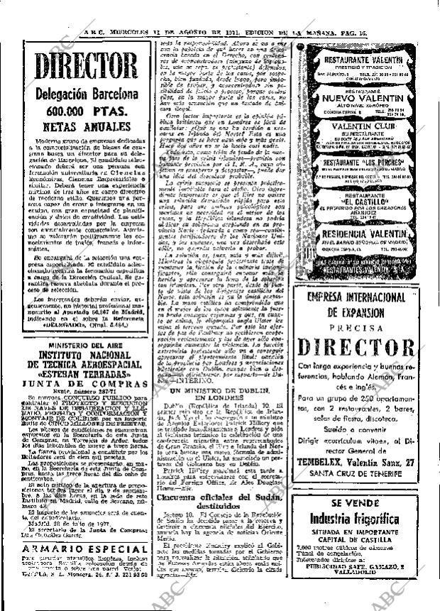ABC MADRID 11-08-1971 página 16