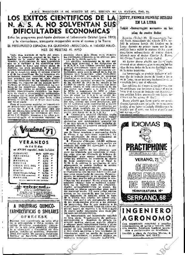 ABC MADRID 11-08-1971 página 18