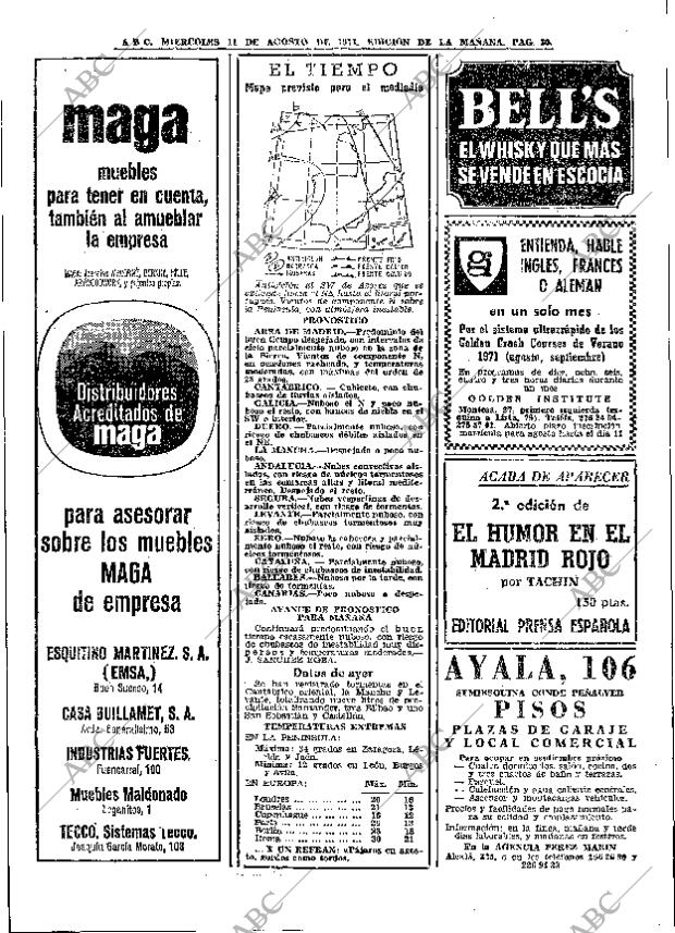 ABC MADRID 11-08-1971 página 30