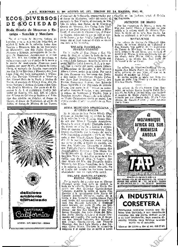 ABC MADRID 11-08-1971 página 42