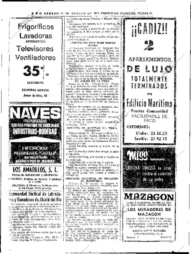 ABC SEVILLA 14-08-1971 página 60